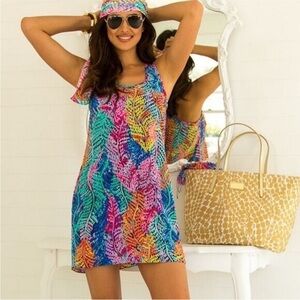 Lilly Pulitzer Betty Silk Dress Electric Feel XXS